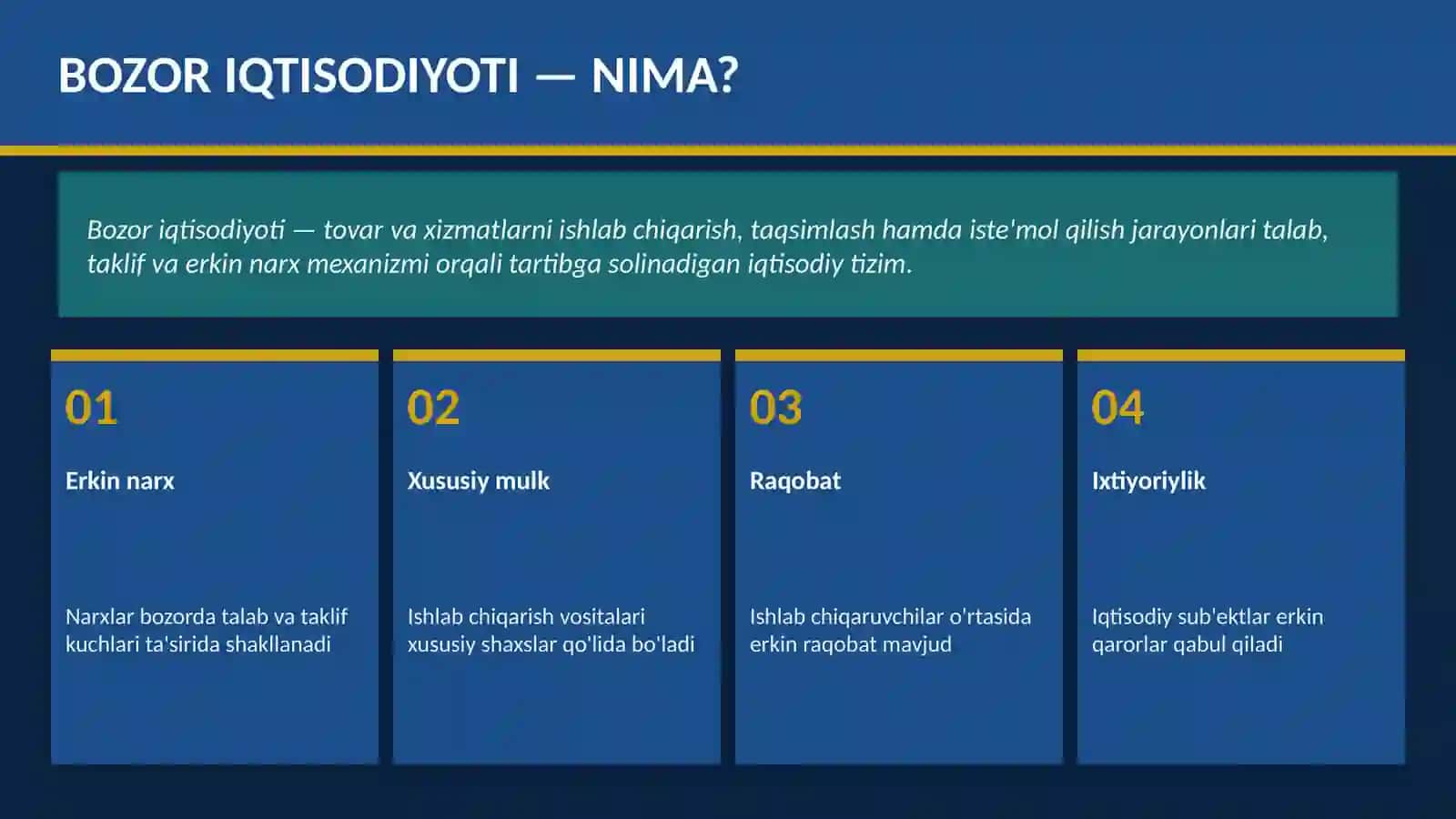IQTISODIYOT NAZARIYASI Bozor Iqtisodiyotining Vujudga Kelish Sabablari 3