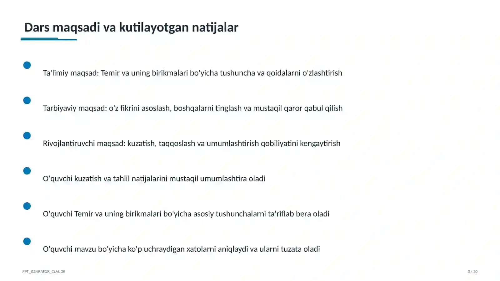 Kimyo (7–11) — o'quvchilar uchun 3