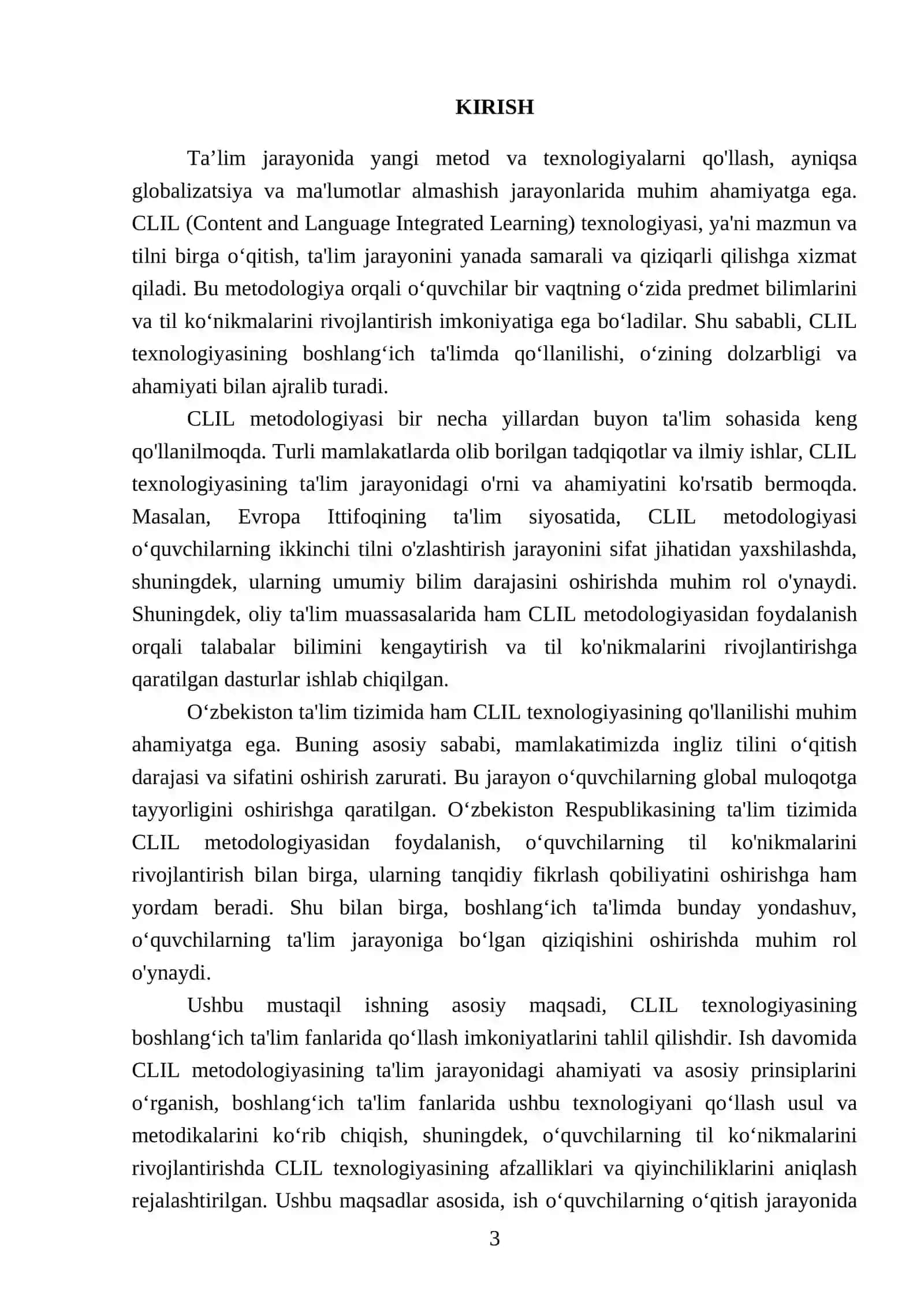 CLIL texnalogiyasini boshlangʻich taʼlim fanlarida qoʻllash imkoniyatlari 3