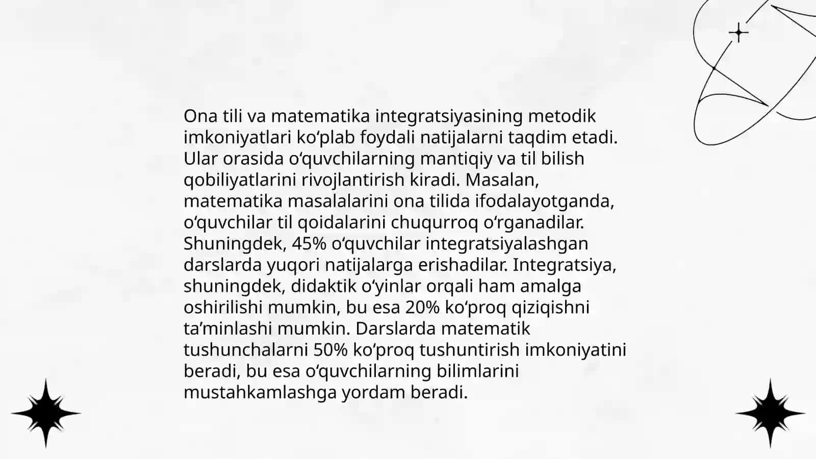 Ona tili va matematika integratsiyasining metodik imkoniyatlari 3