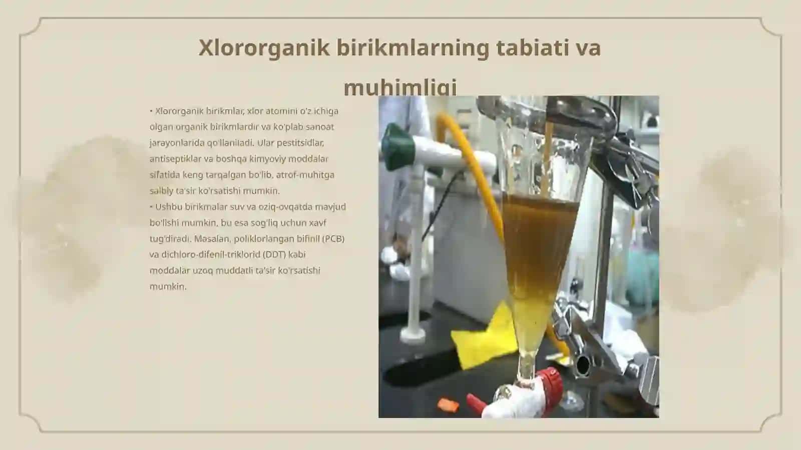 Xlororganik birikmlarning tabiati va muhimligi 3