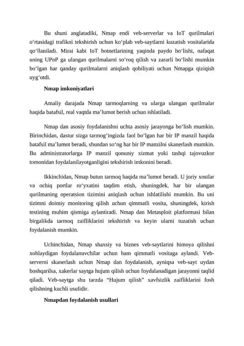 Nmap dasturlari yordamida tizimlardagi zaifliklarni tahlil qilish | MAC YORDAMIDA!!! 3