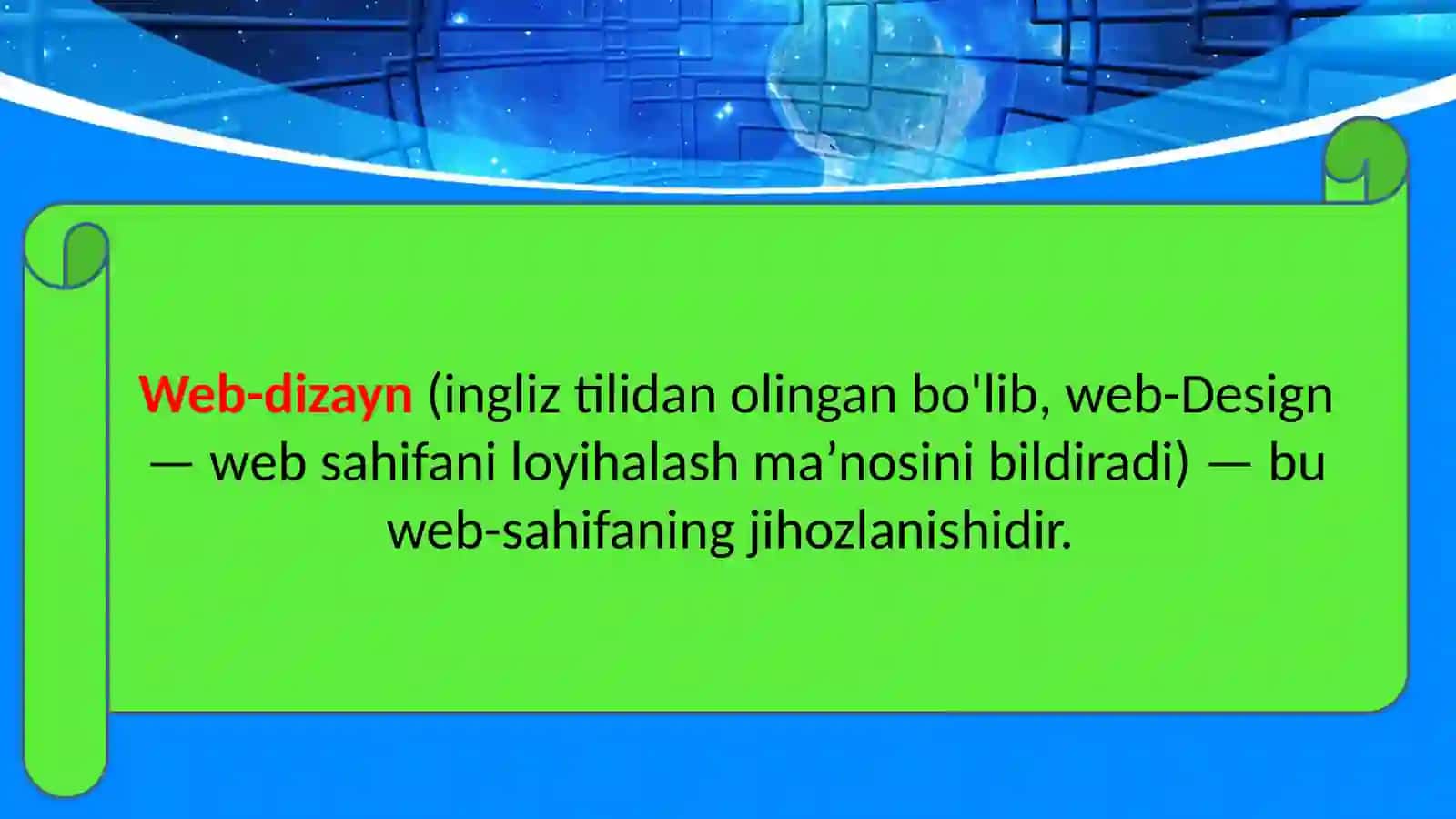 WEB SAHIFA DIZAYNINI YARATISH 3