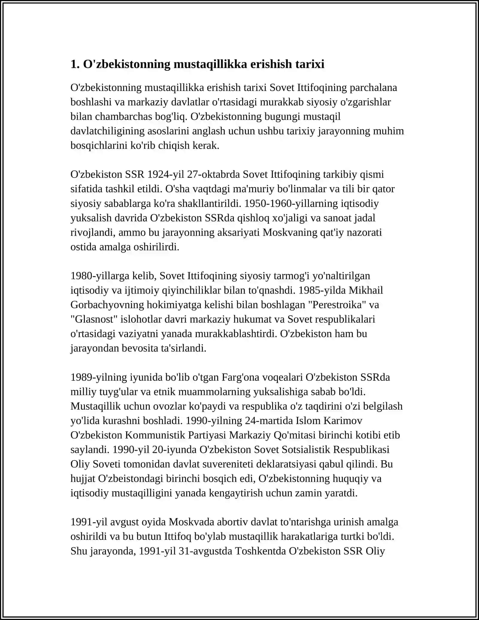 MUSTAQILLIK YILLARIDA MA’NAVIY VAMADANIY TARAQQIYOT 3