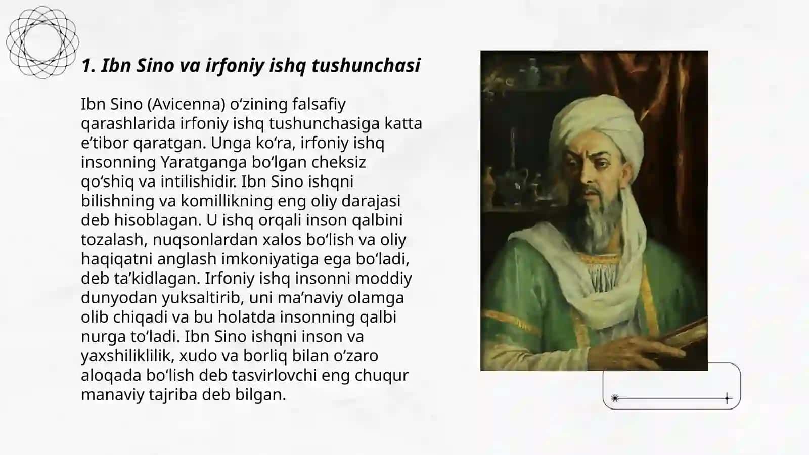 Ibn Sino va irfoniy ishq falsafasi 3