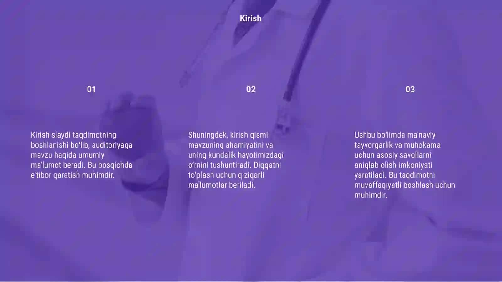 Mavzu: Kirish 3