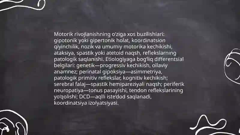 Neyropsixik rivojlanishning xususiyatlari 3
