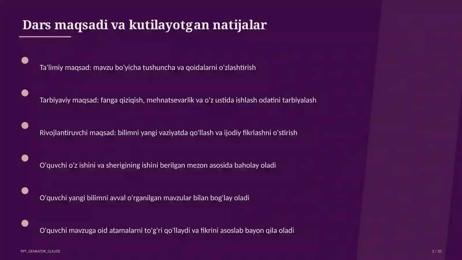 Aylana va doira: vatar, urinma, markaziy burchak (8-sinf) 3
