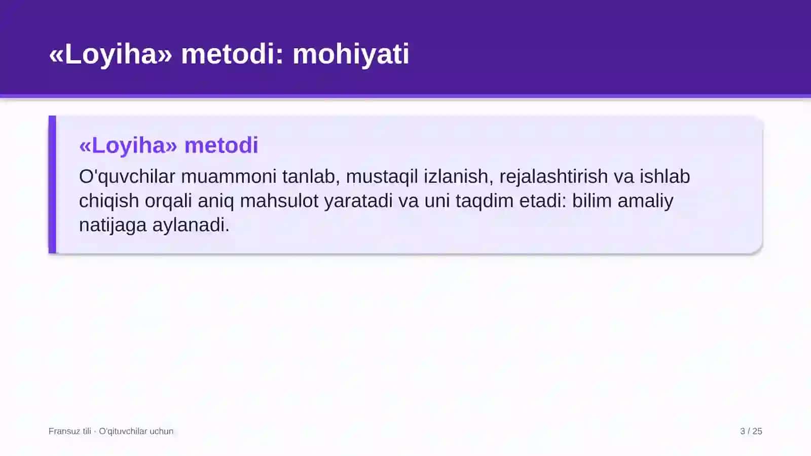 fransuz tili darslarida loyiha metodidan foydalanish 9626 3