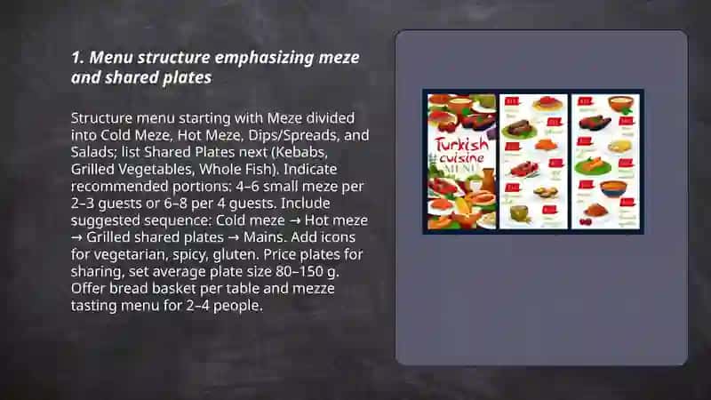 Designing Turkish menu 3