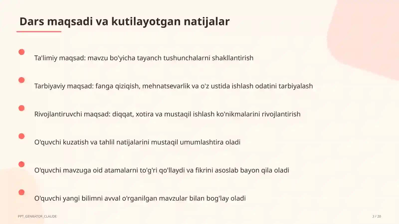 Issiqlik hodisalari: temperatura va ichki energiya (8-sinf) 3