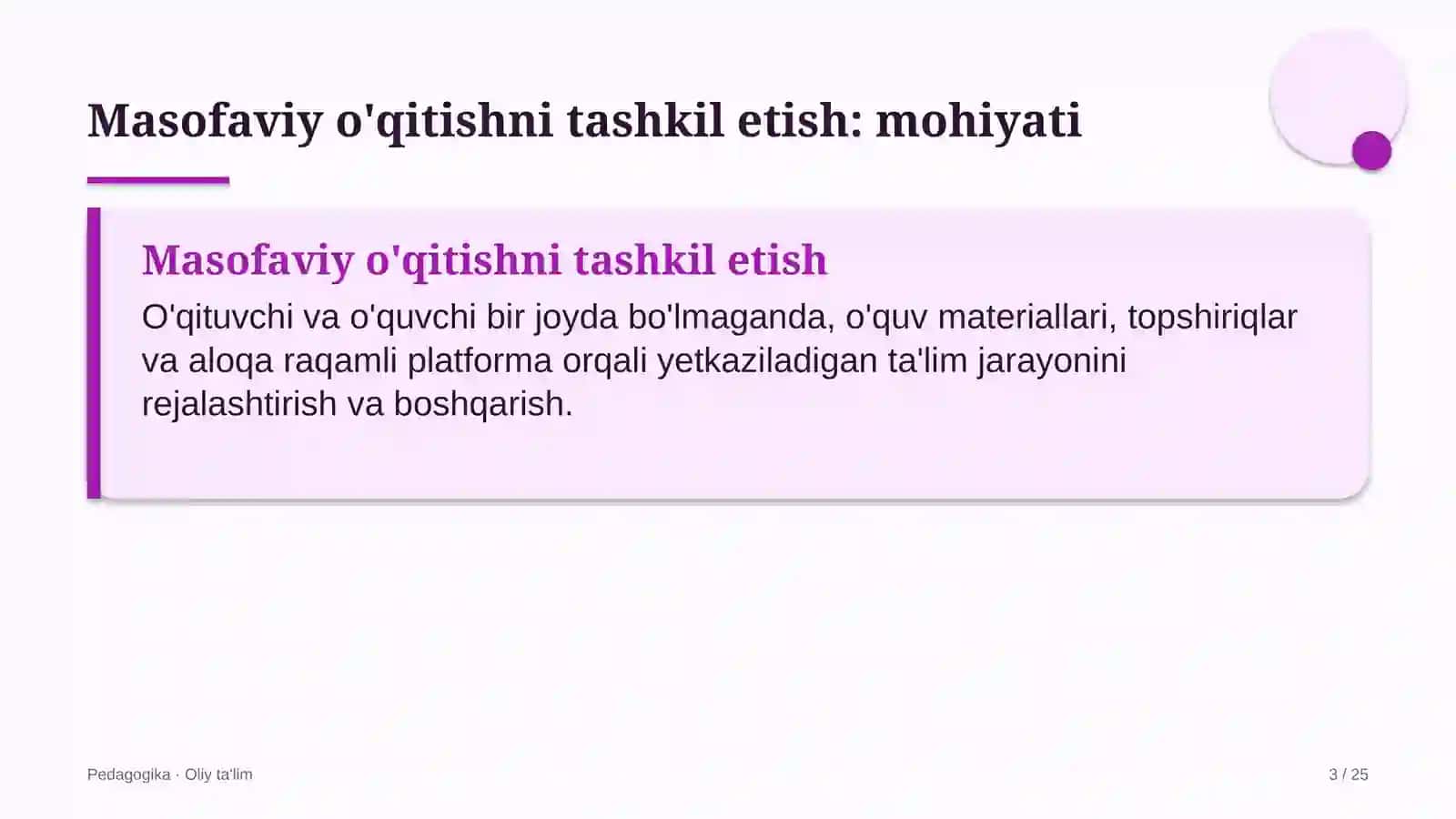 turizm qishloqlarida masofaviy o'qitishni tashkil etish 3332 3