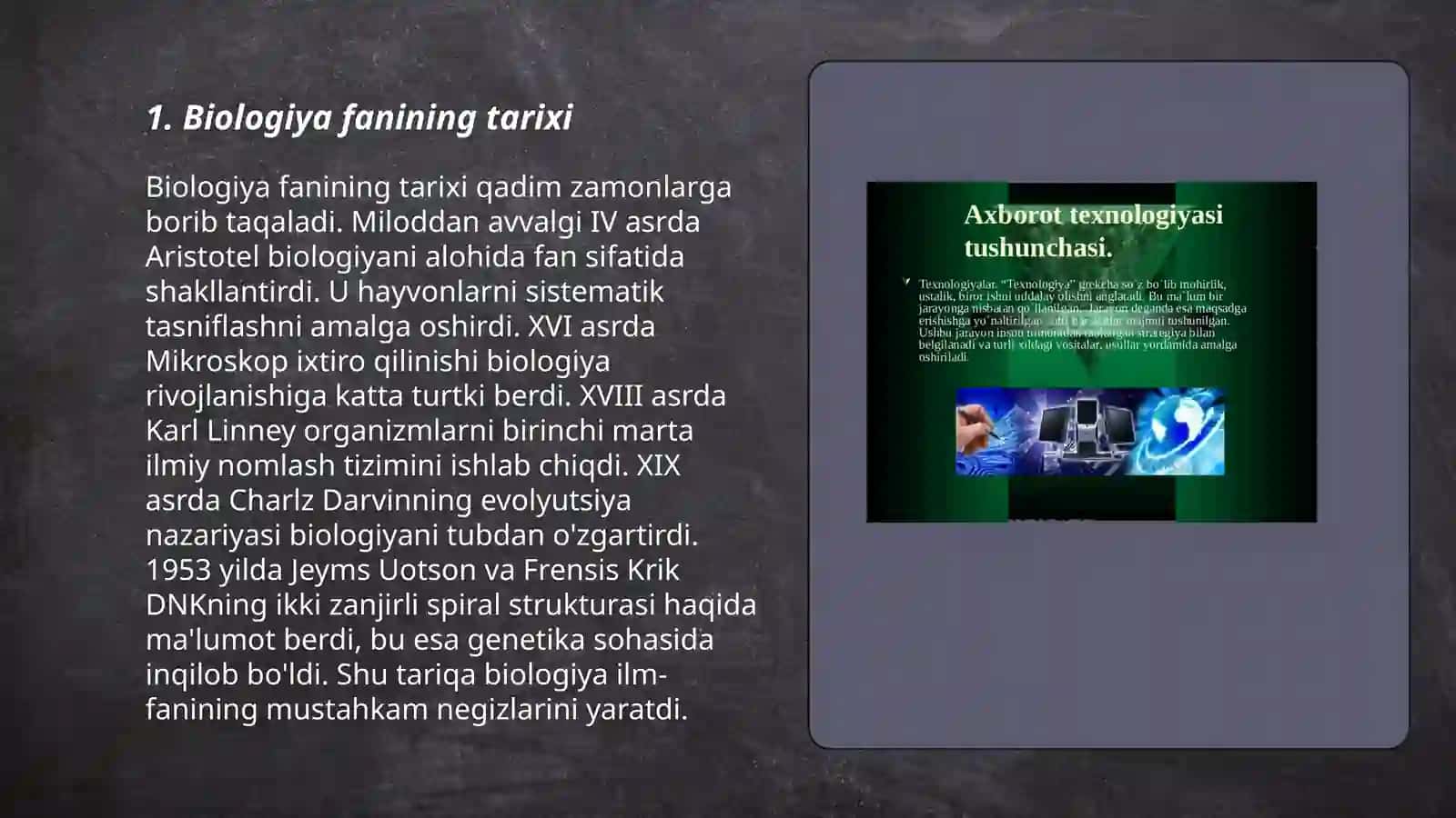 Biologiya haqida umumiy tushuncha 3