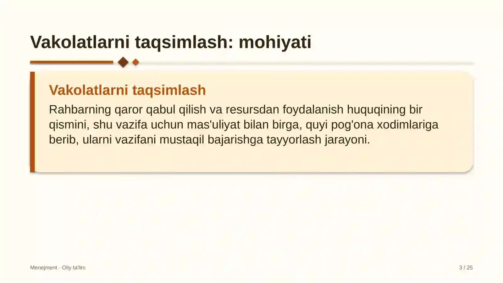Yog'-moy sanoatida vakolatlarni taqsimlash 3