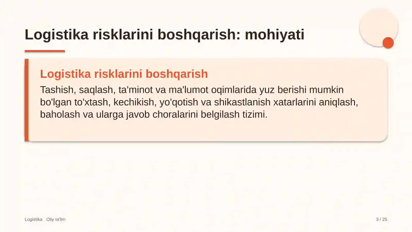 Logistika Risklarini Boshqarish: Mohiyati 3