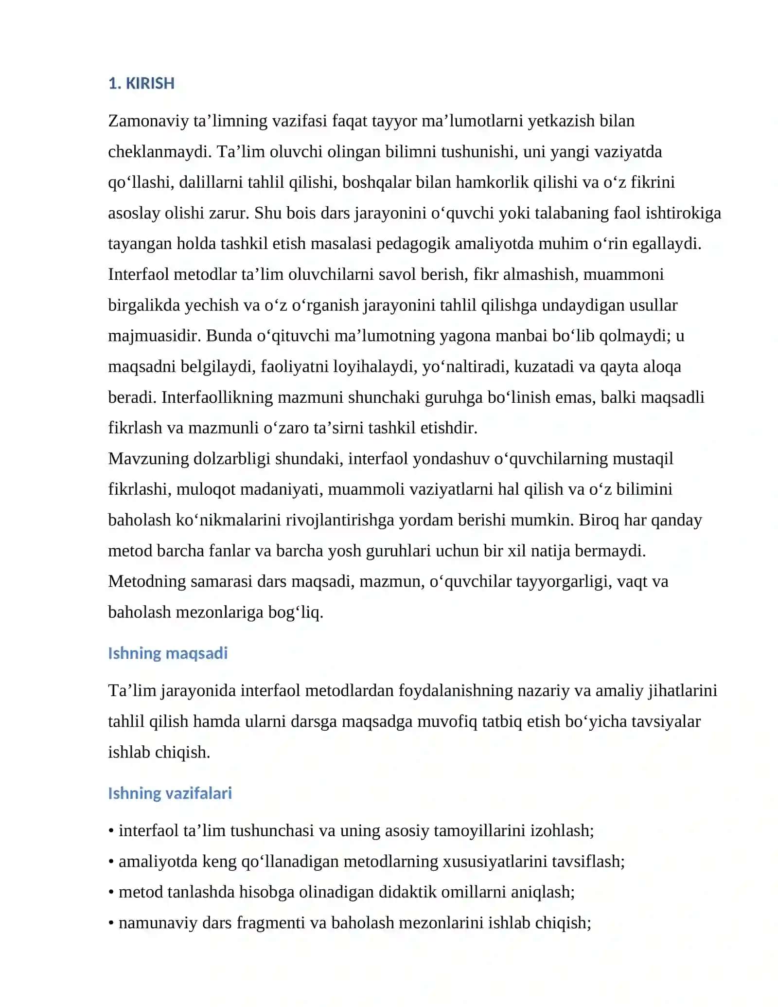 Interfaol metodlar 3