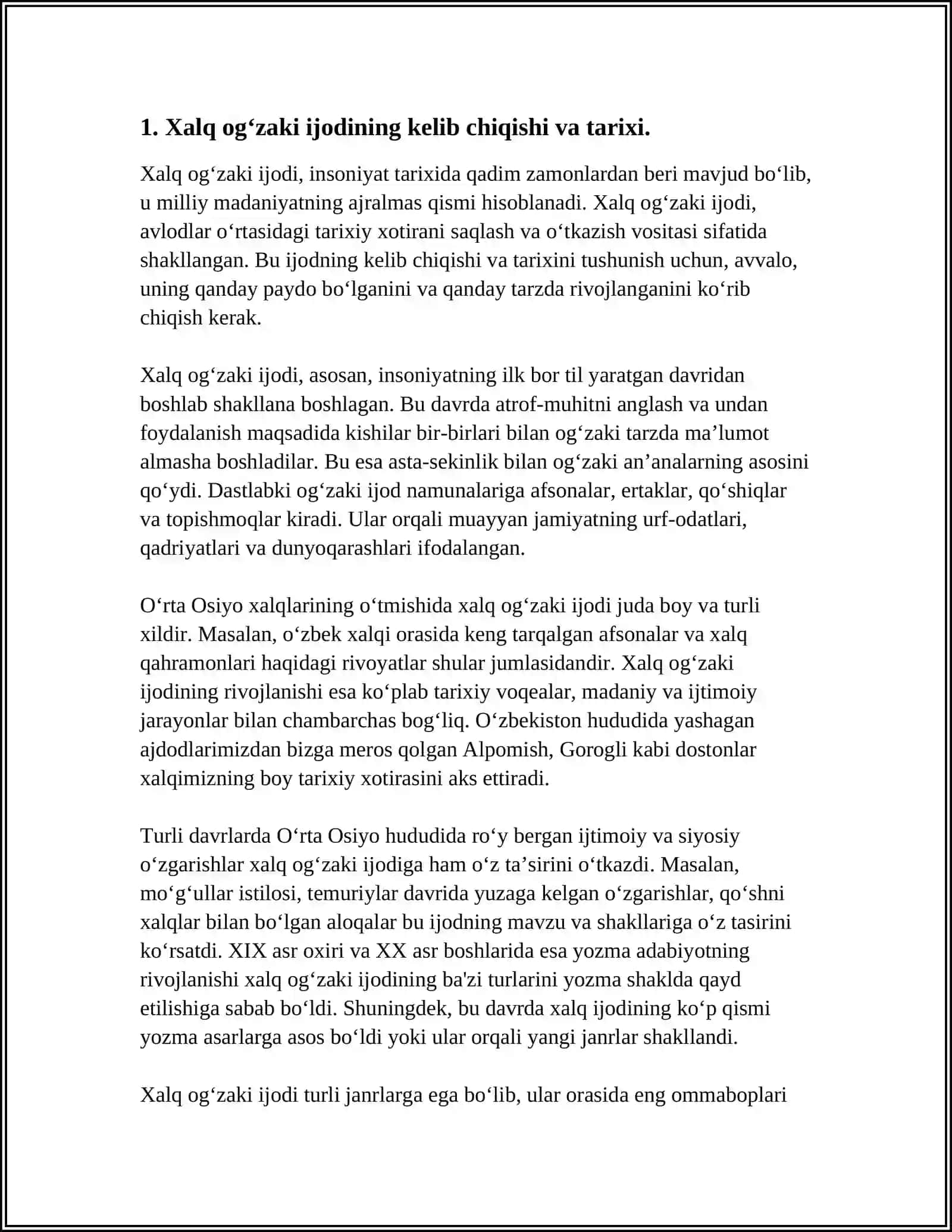 XALQ OG‘ZAKI IJODI XALQ QADRIYATLARINING TARKIBIY QISMI SIFATIDA JANGOVAR OT OBRAZINING TARIXIY ASOSLARI VA BADIIY TALQINI 3