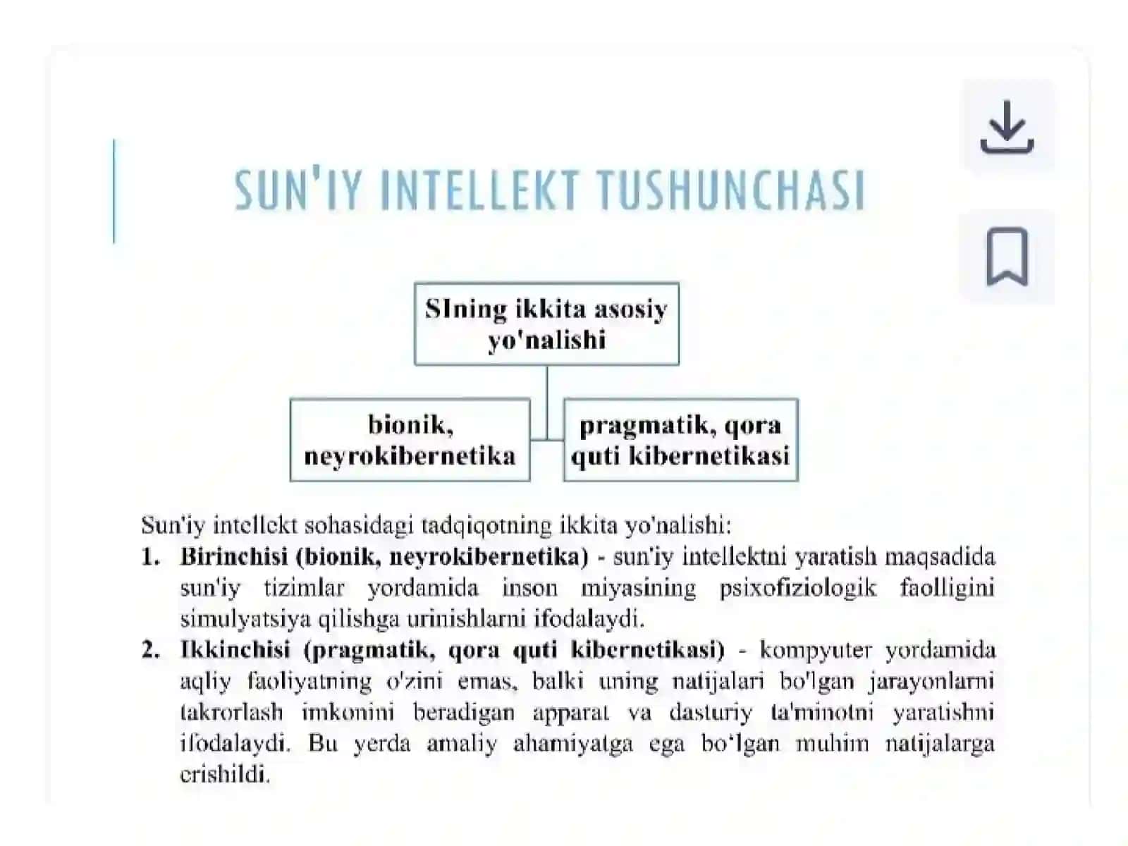 Sun’iy intellektga kirish. Python daturi kutubxonalari bilan tanishish 3