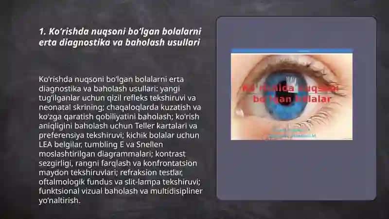 Koʻrishda nuqsoni boʻlgan bolalarni kompensator jarayonlarini shakllantirish 3