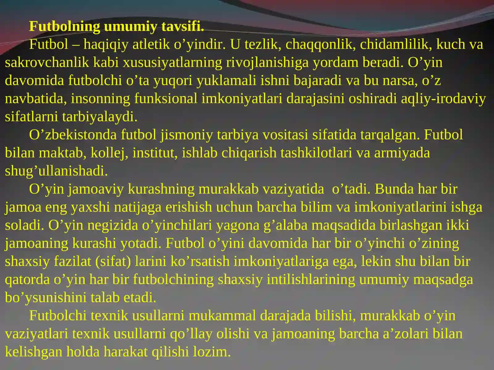 JISMONIY MADANIYAT YO'NALISHI 3