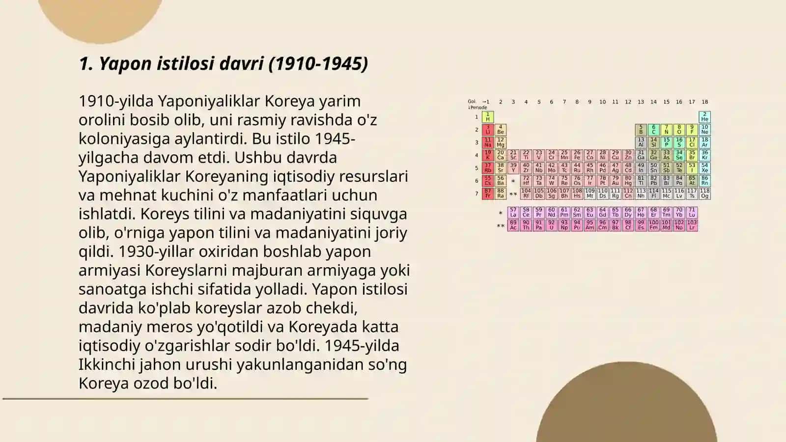 Yapon istilosi davri (1910-1945) 3