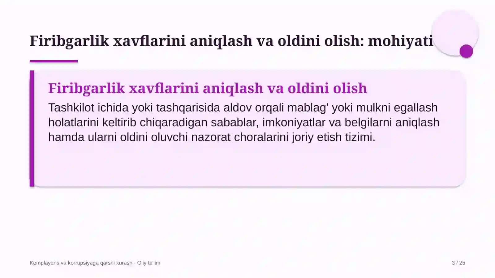 shakar sanoatida firibgarlik xavflarini aniqlash va oldini olish 1912 3