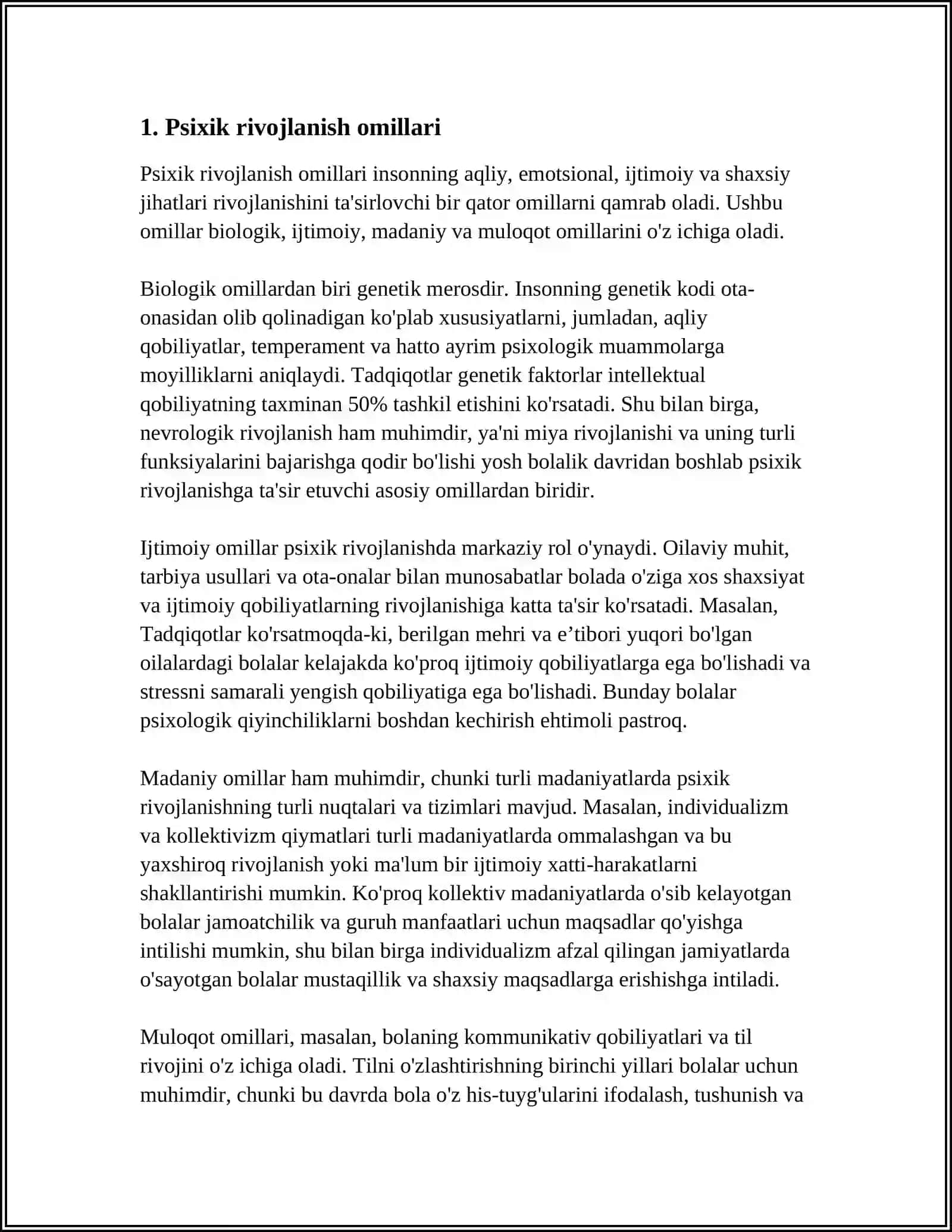 PSIXIKA VA ONGNING TARAQIYOTI 3