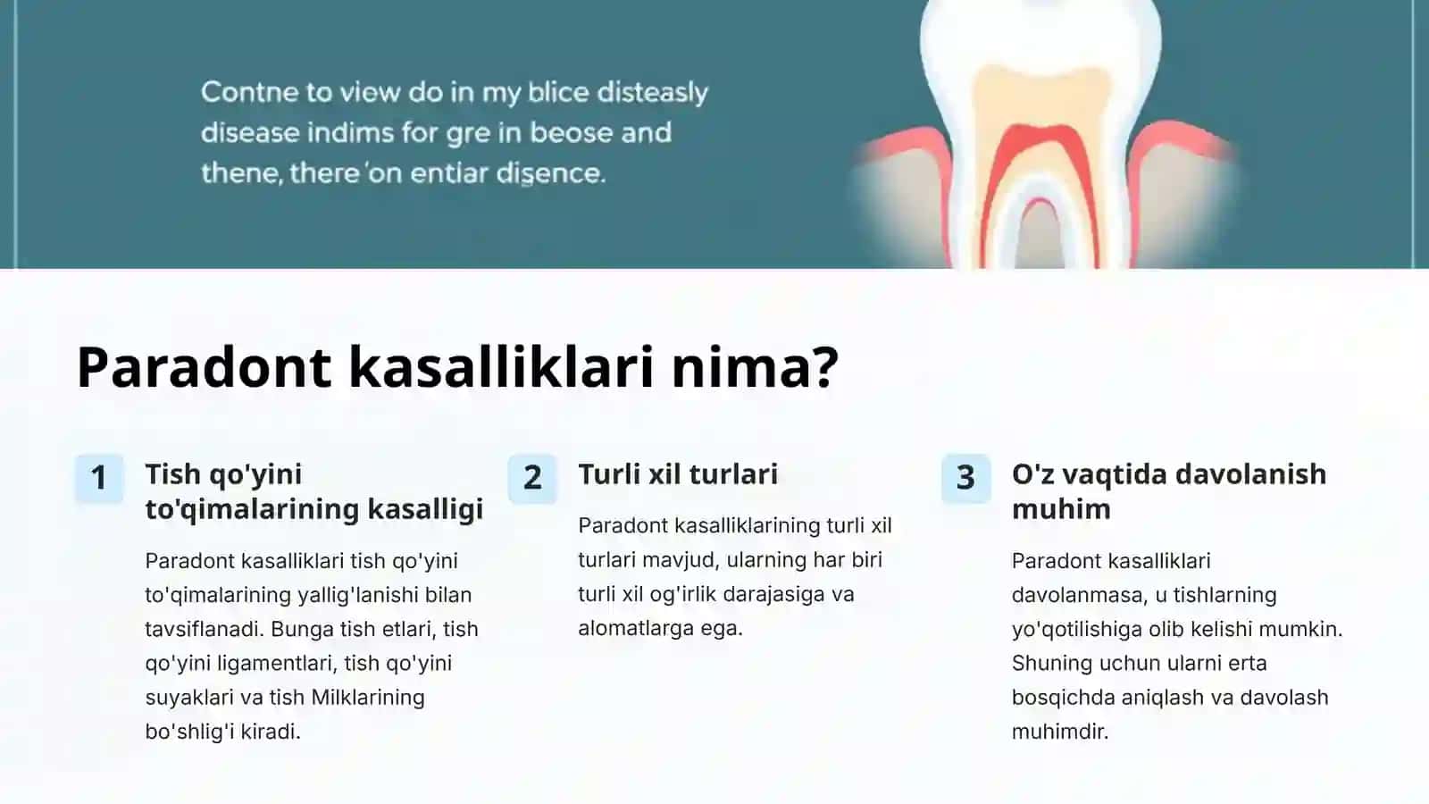 Paradont kasalliklari klassifikatsiyasi 3