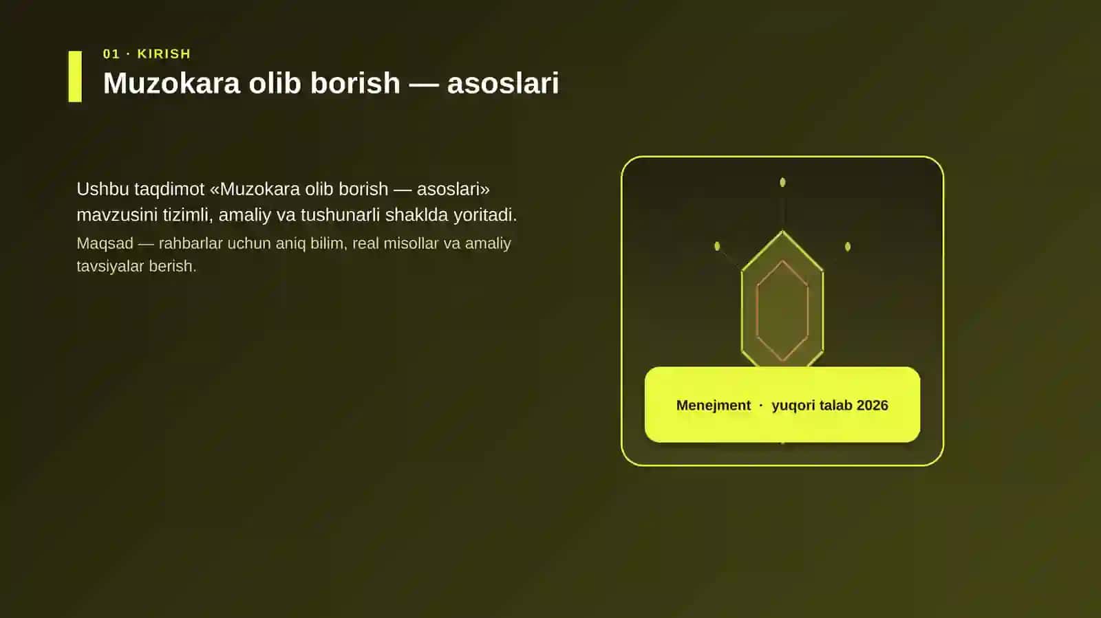 Muzokara olib borish — asoslari 3