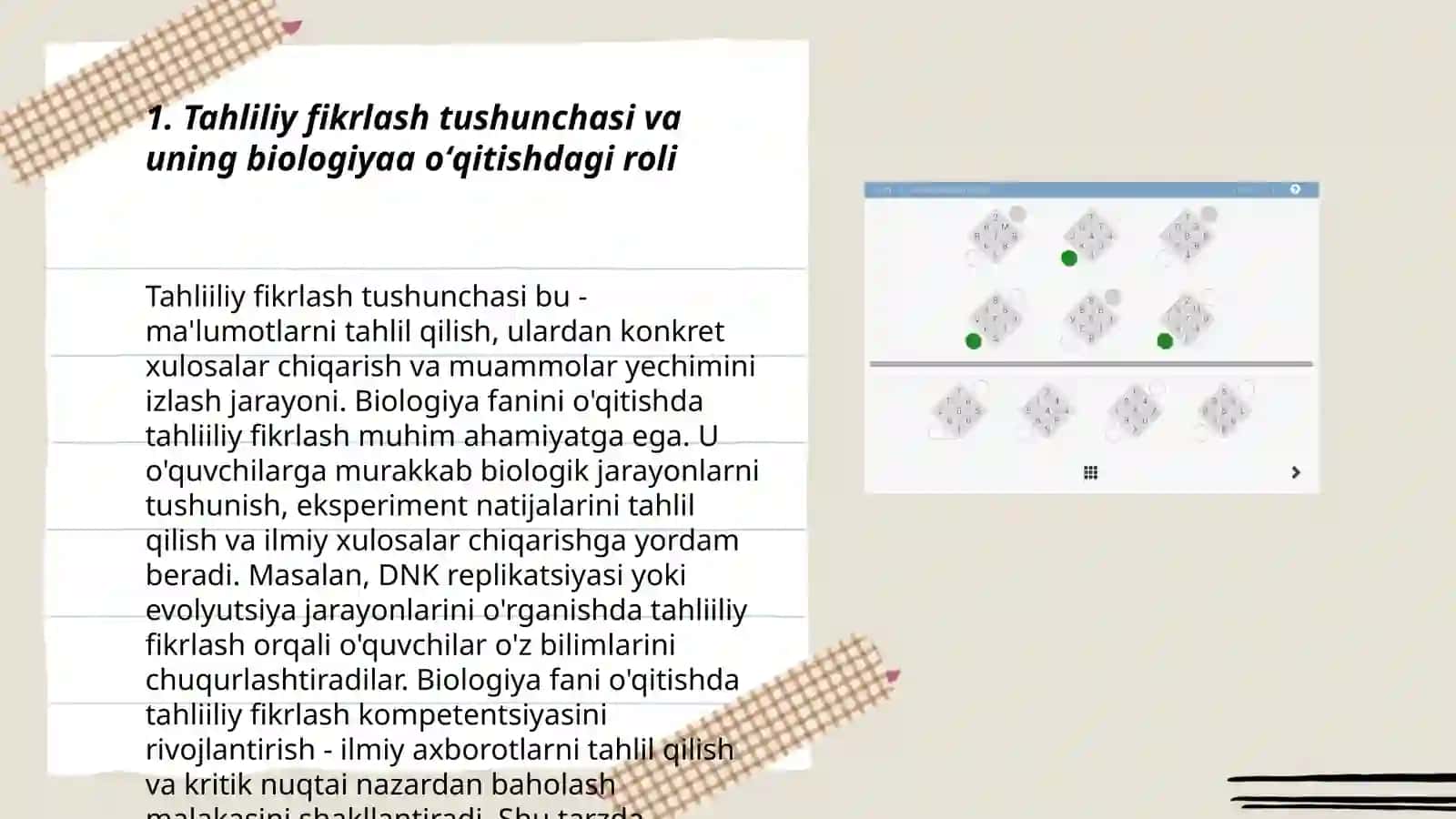 Biologiya fanidan maʼruzalar 3