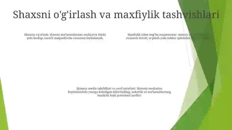 Ijtimoiy Mediada Tahdid Va Va Xavf Xatarlar 3