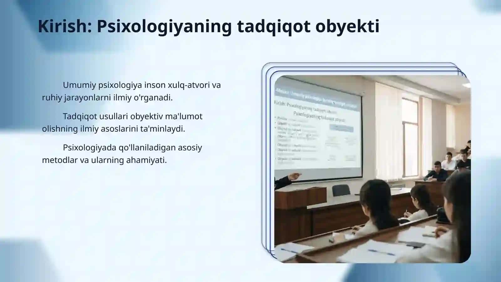 Umumiy psixologiya fanining tadqiqot metodlari 3
