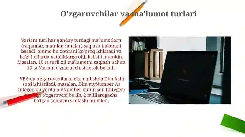 Excel VBA asoslari va dasturlash 3