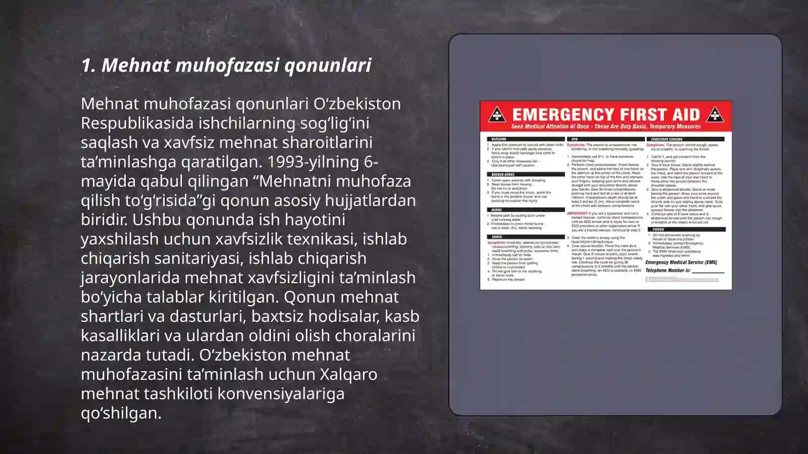 Mehnat muhofaza qilishning umumiy tartibi 3