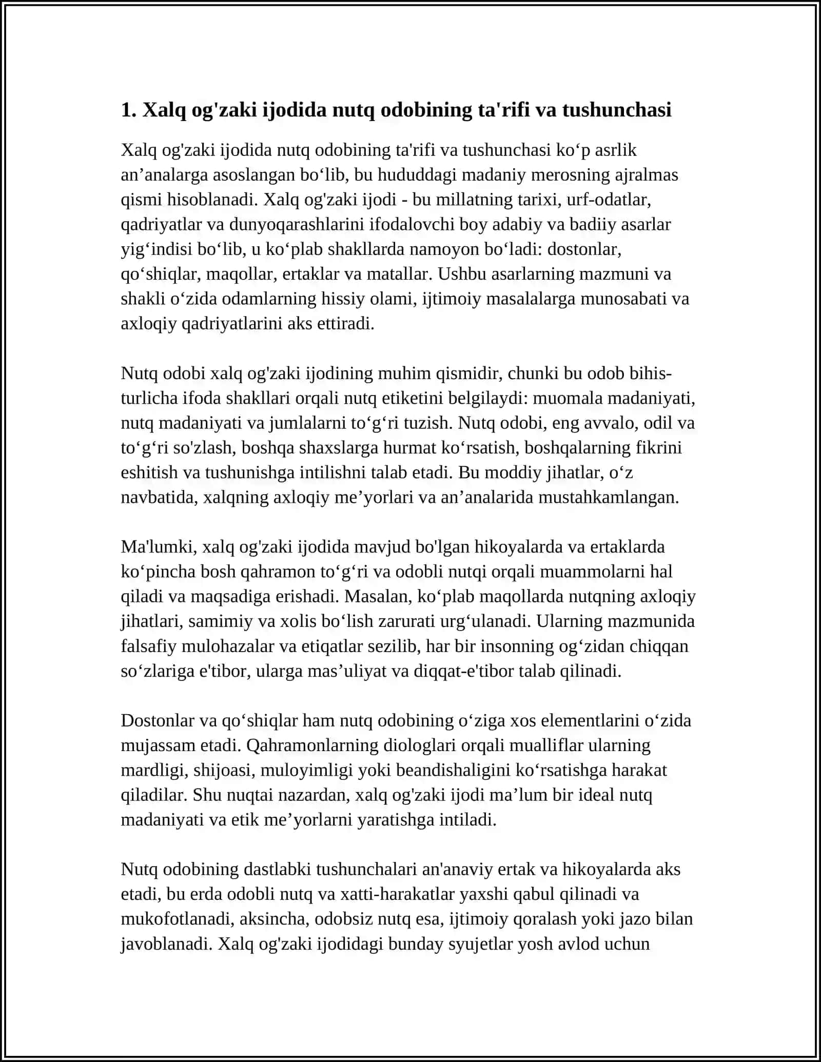 XALQ OG'ZAKI IJODIDA NUTQI ODOBI MASALALARI 3