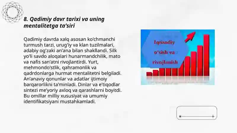 Milliy xususiyatni shakllantiruvchi ta'ʼsir etuvchi omillar slayd taqdimoti 3