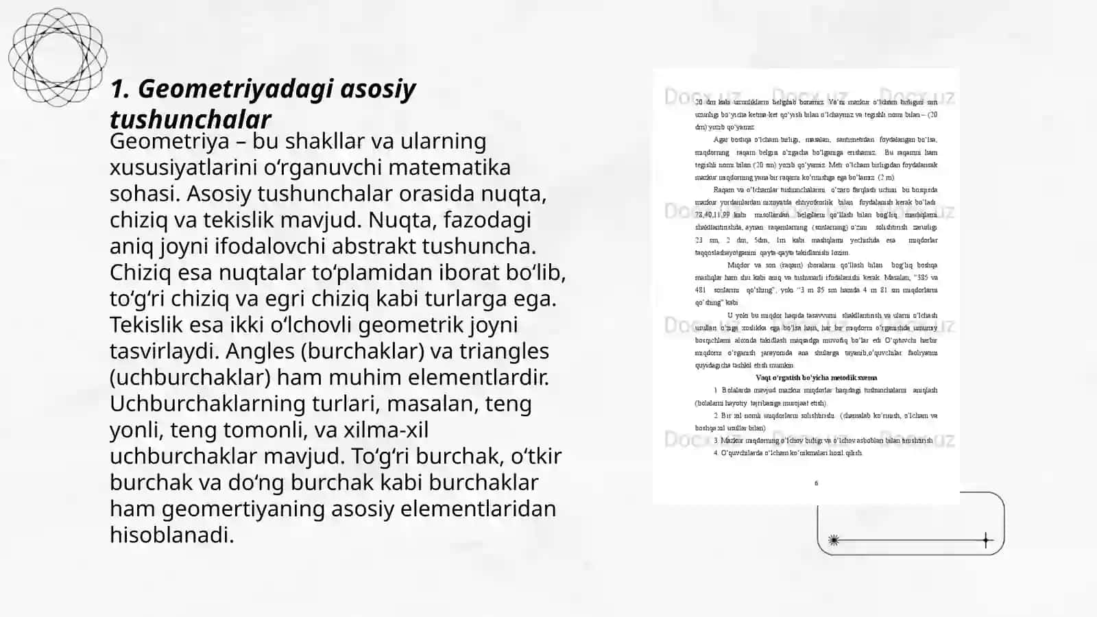 Geometriya. Oʼlchov birliklari haqida malumot 3