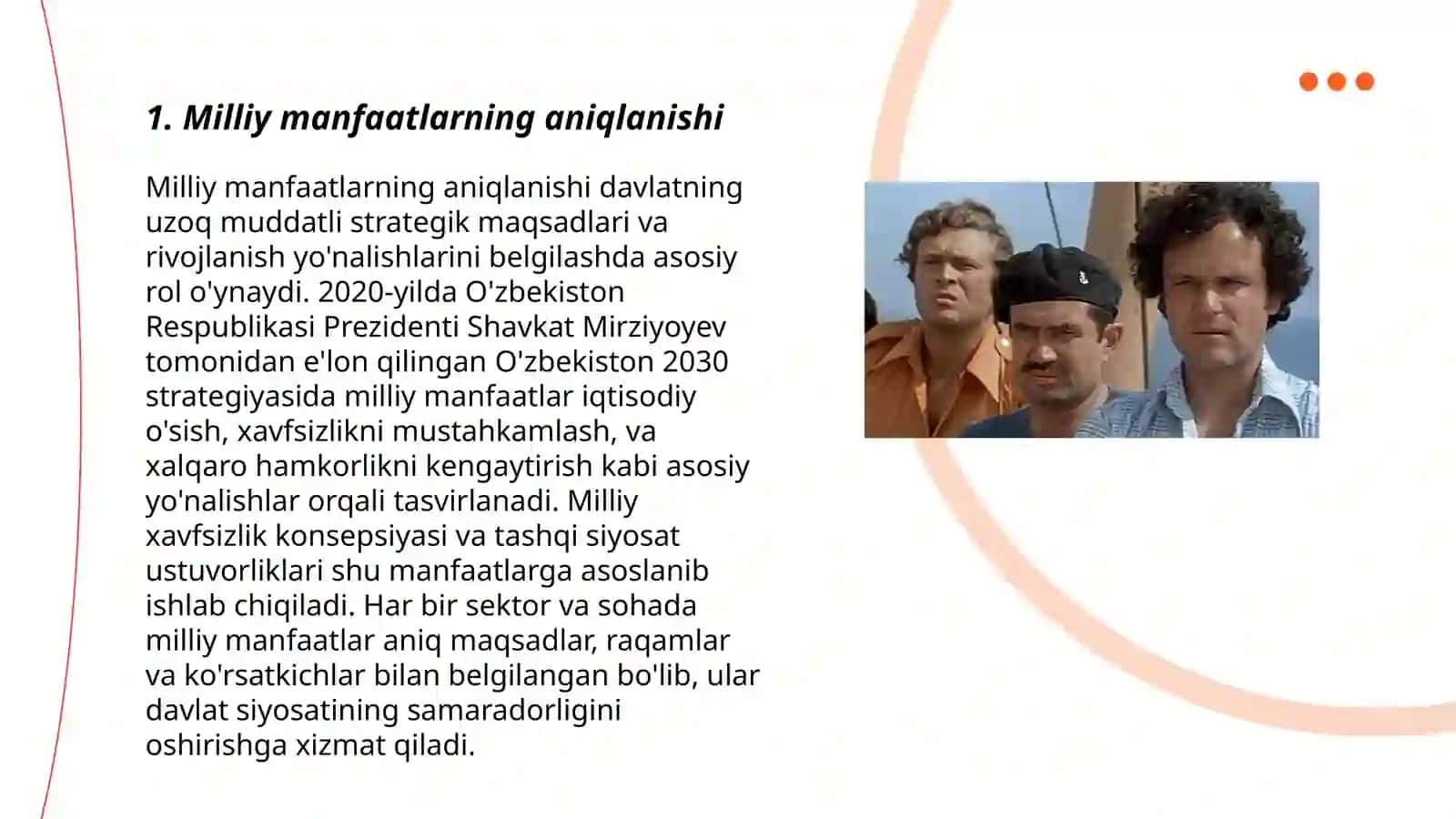Milliy manfaatlardan kelib chiqqan xolda umumumbashariy siyosat olib borish 3
