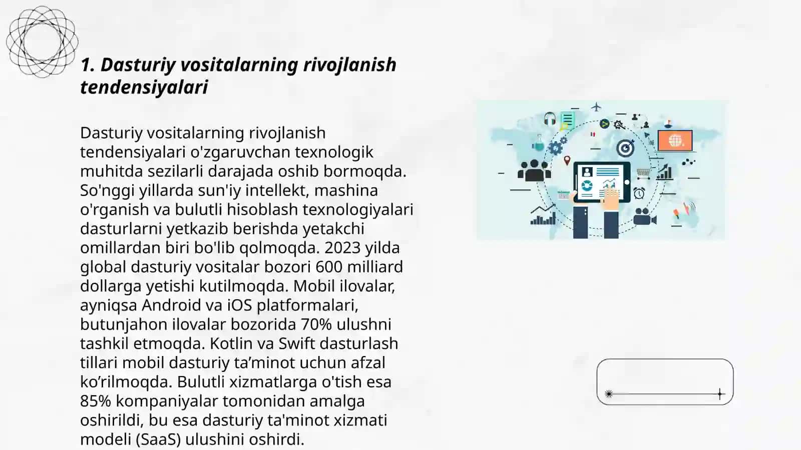 Zamonaviy dasturiy vositalar bilan ishlash axborot texnologiyalari 3