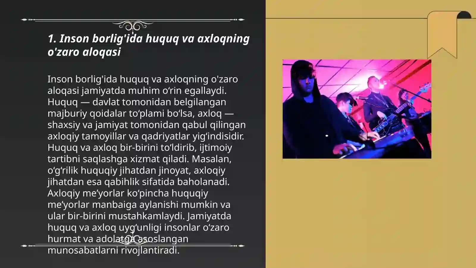 Inson borlig‘ida faoliyatining tushunishi va atirbutlar faoliyatini qilishda huquq va axloq uyg‘unligi 3