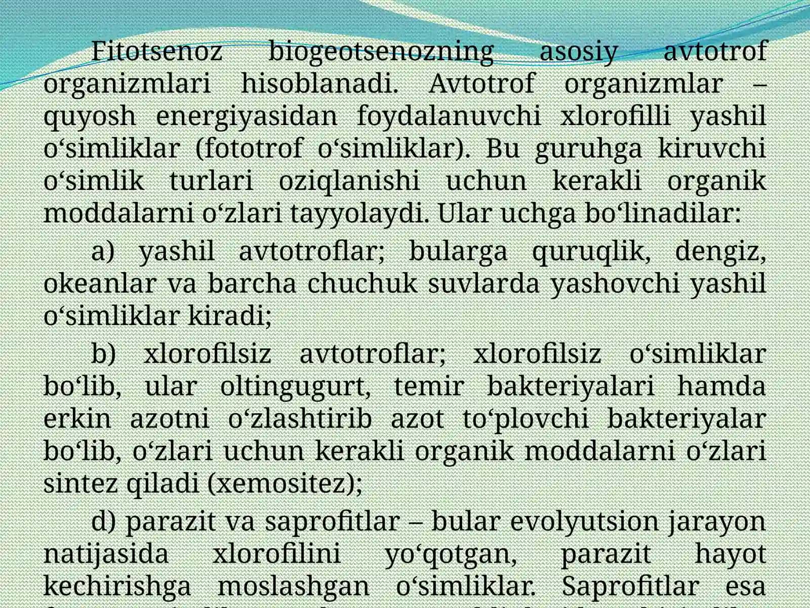 Fitotsenozlarning tarkibi va strukturasi 3