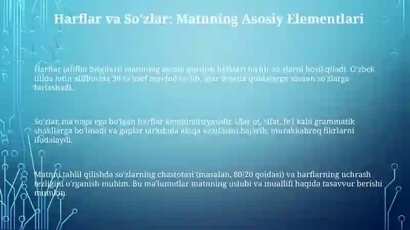 Matnnitashkiletuvchibirliklar 3