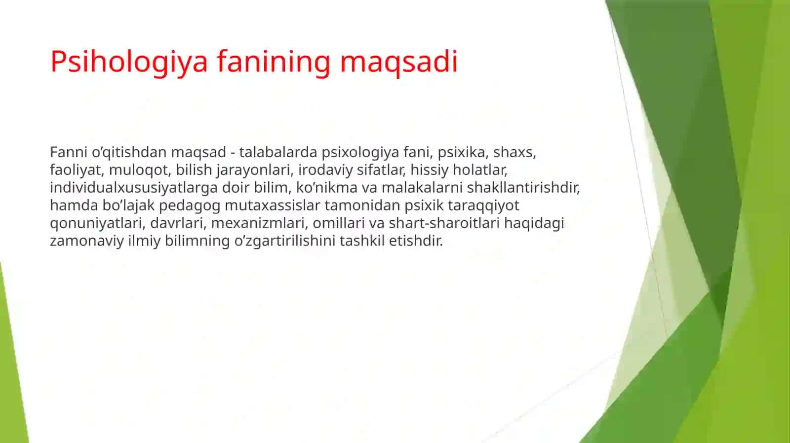 Psihologiyafanining predmeti 3