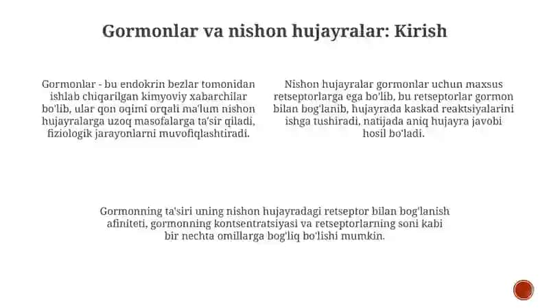 Gormonlarning nishon hujayralariga ta'sir mexanizmi 3