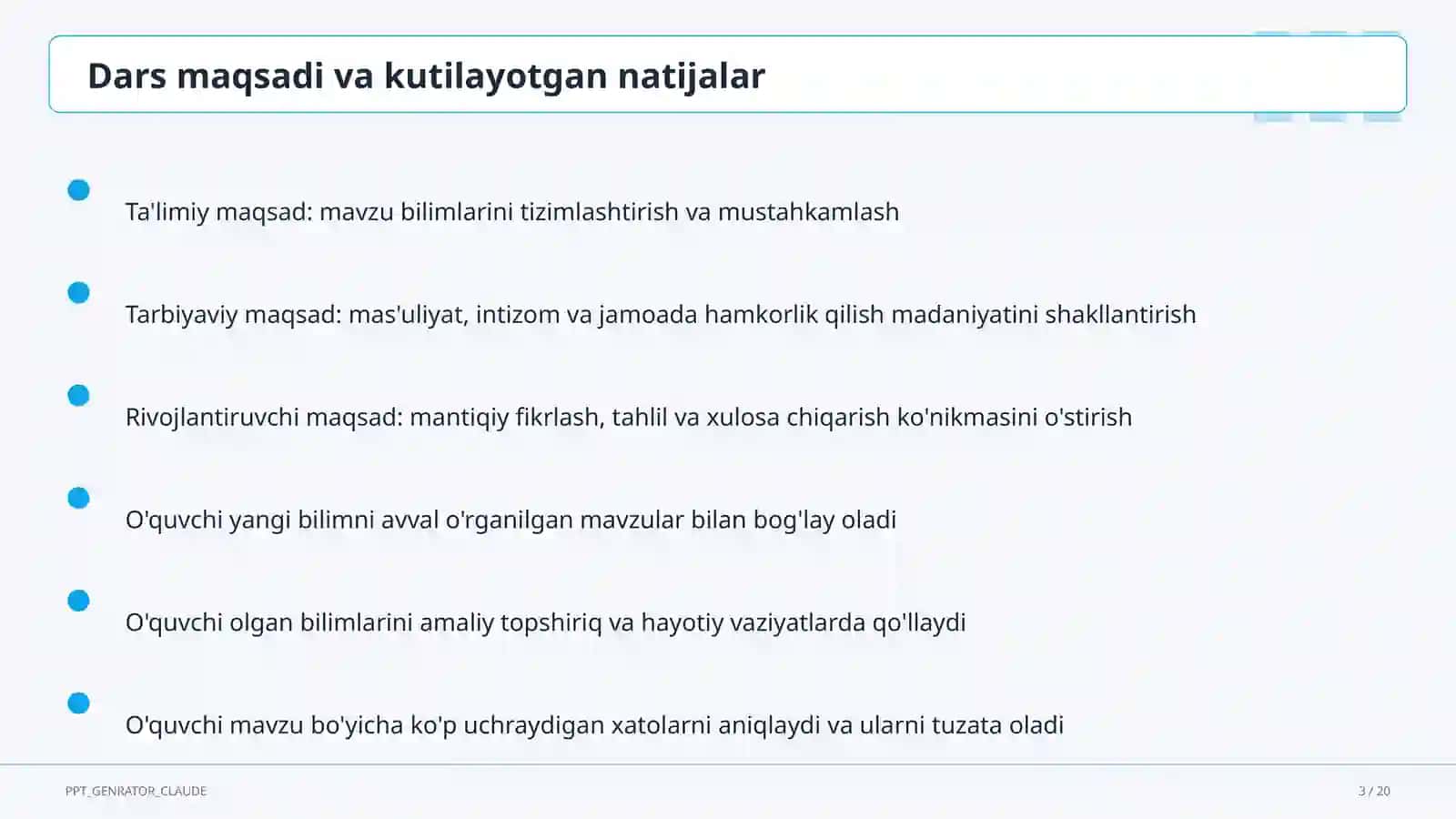 Sinf soati uchun 2026-2027 o'quv yili mavzulari: tarbiyaviy soatlarni rejalashtirish (2026) 3