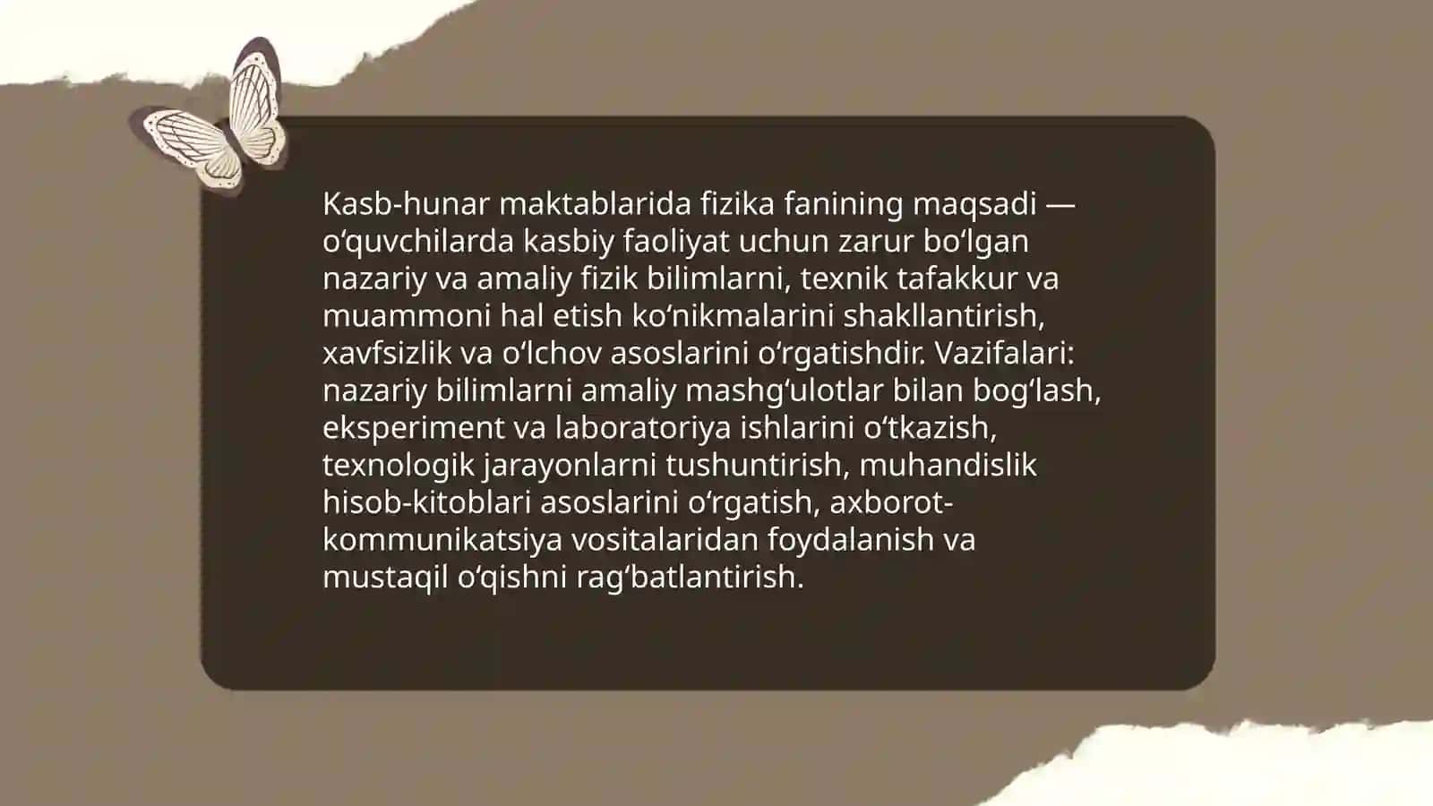 Kasb hunar maktablarida fizika fanining strukturasi 3