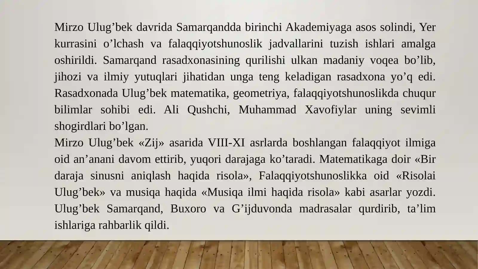 TEMURIYLAR DAVRI MATNSHUNOSLIGI 3