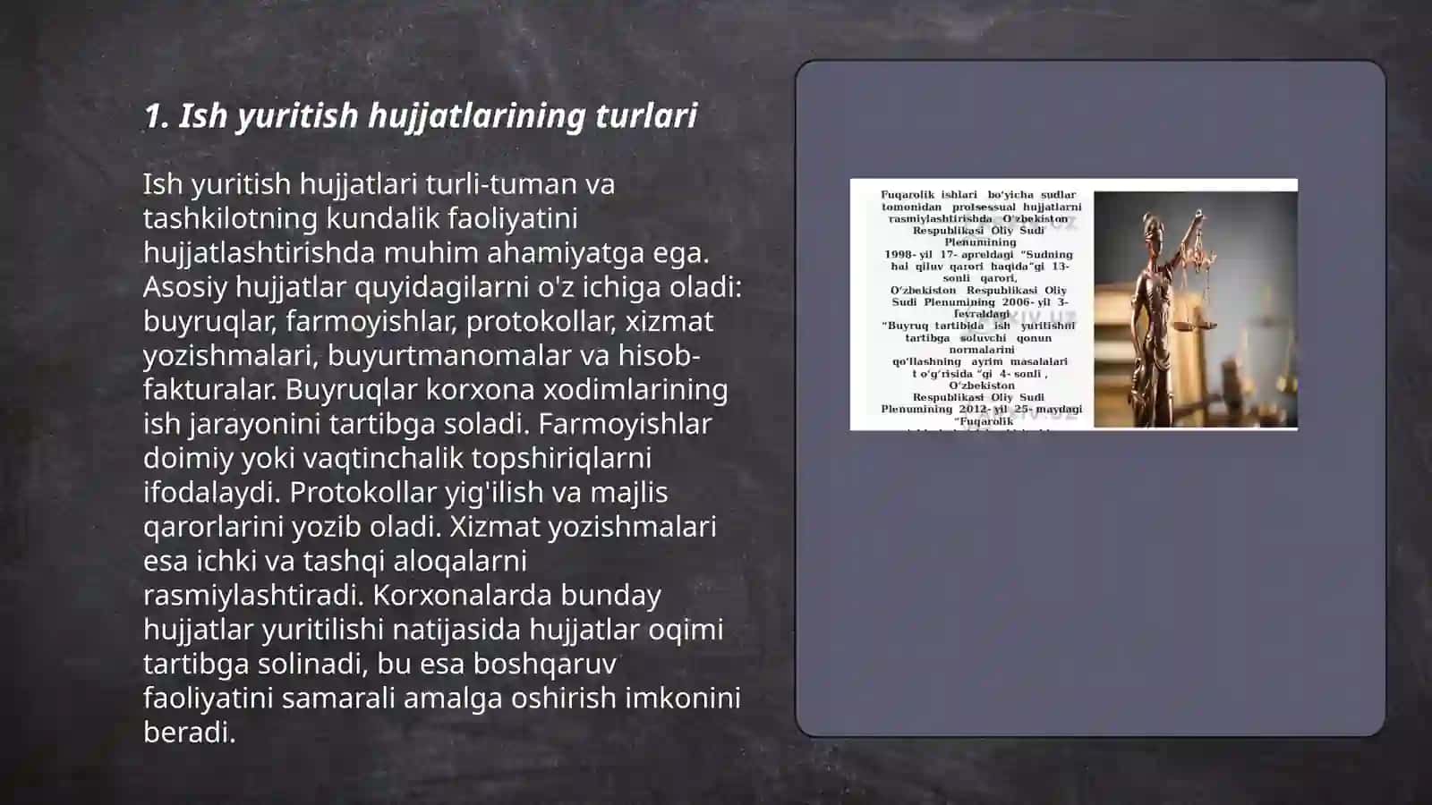 Ish yuritish hujjatlari: tavsiyanoma, tavsifnoma, tarjimayi hol 3