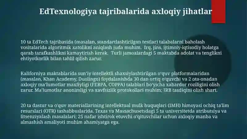 Eksperimental Dizayn va EdTex bilan Ma'lumotlar Tahlili 3