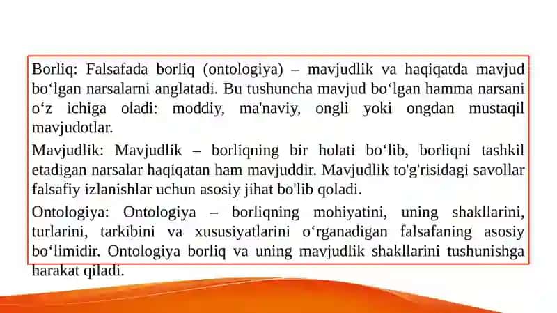 Borliq Falsafasi 3